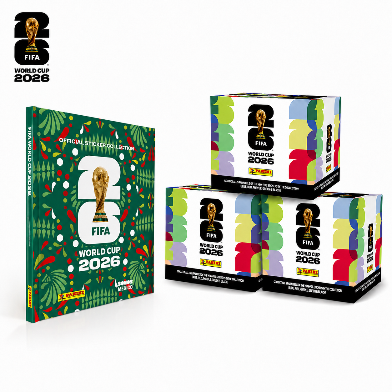 Álbum oficial y cajas Panini FIFA World Cup 2026 México